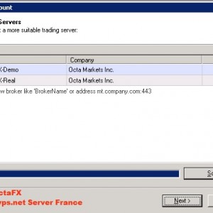 Scan Latency Broker OctaFx Server Eropa